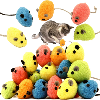 2020 Wholesale Amazon Best Plush Simulation Doll Interactive Floppy Cat Toy kicker mouse toy